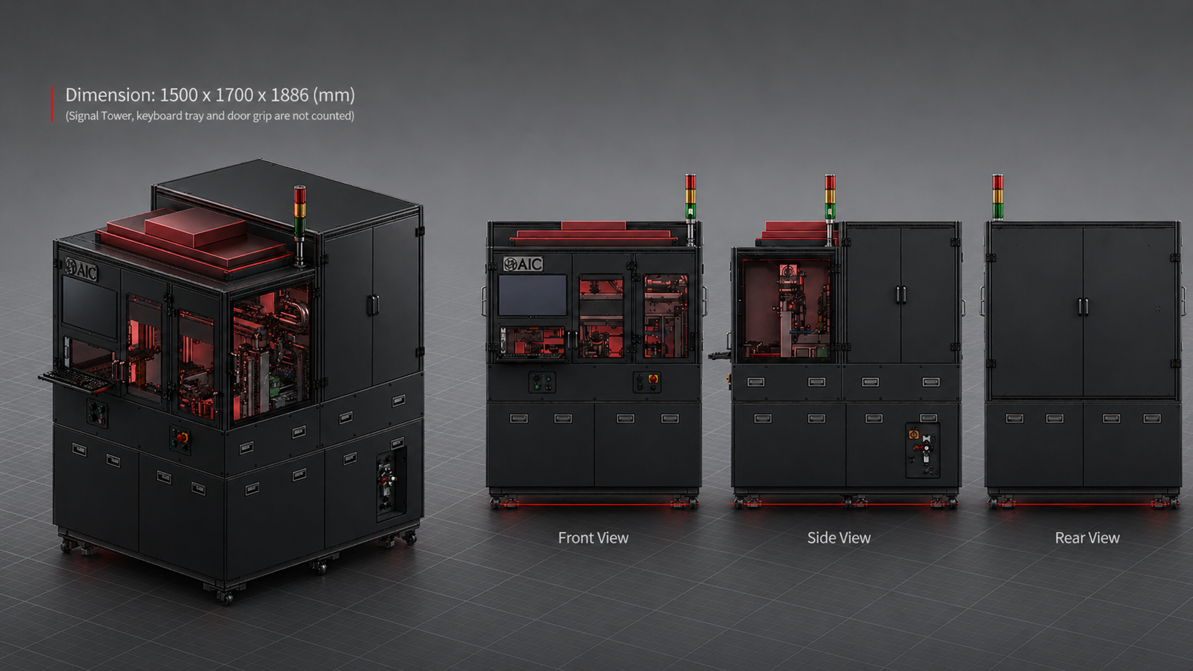 uLED Panel AA machine outline